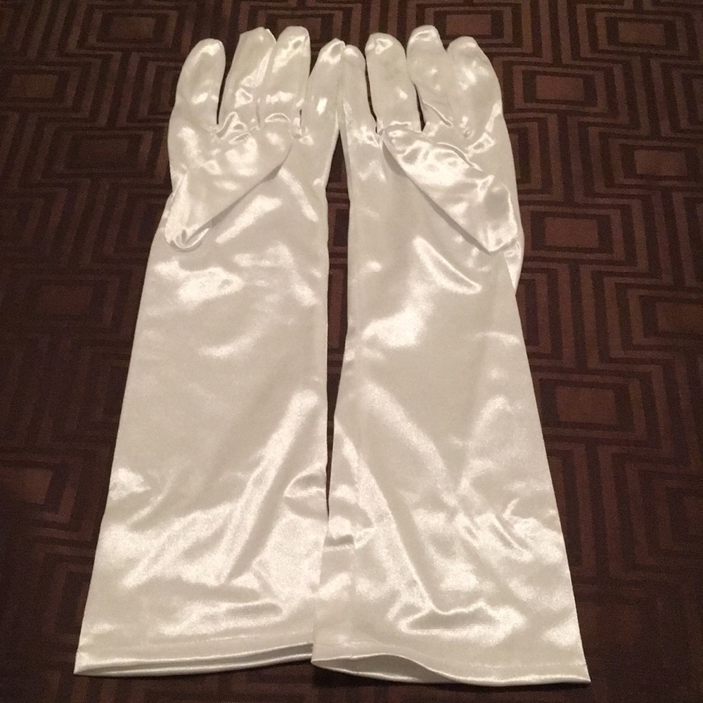 White satin smooth glossy fabric.